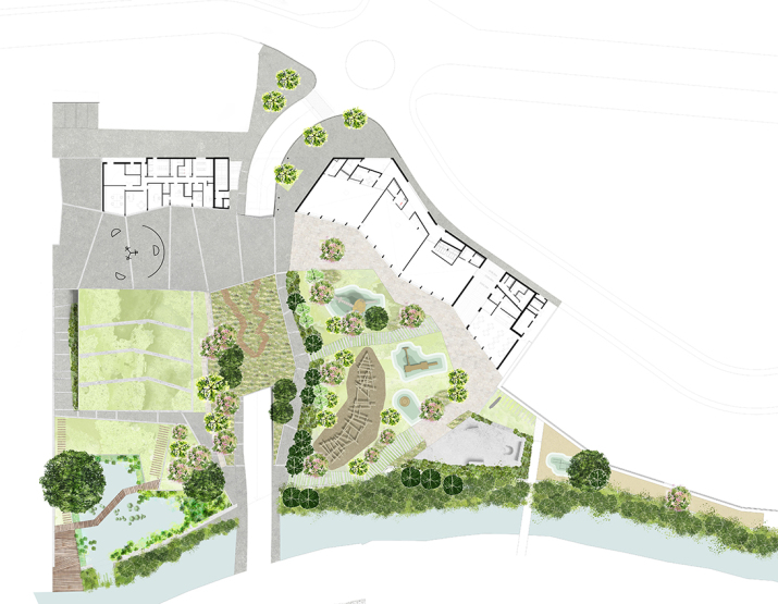 planta parc de l ossa i edifici