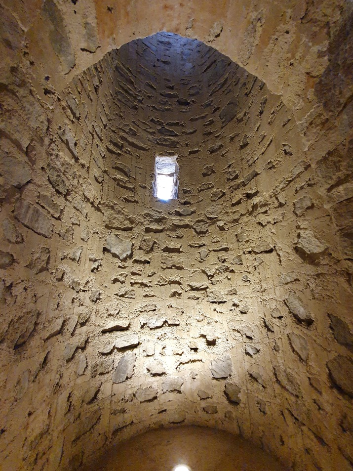 textura del interior del campanar