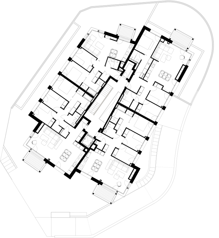 plurifamiliar malyon planta tipus per altura arquitectes