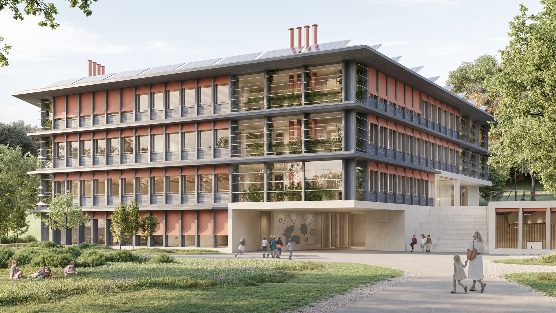 Concurs escola Bourdonnette a Lausana, Suïssa per Altura Arquitectes
