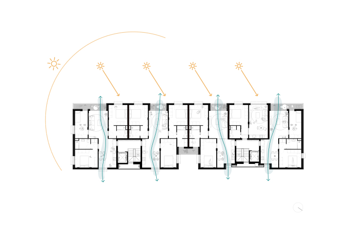 planta habitatges preu assequible el cedre per altura arquitectes