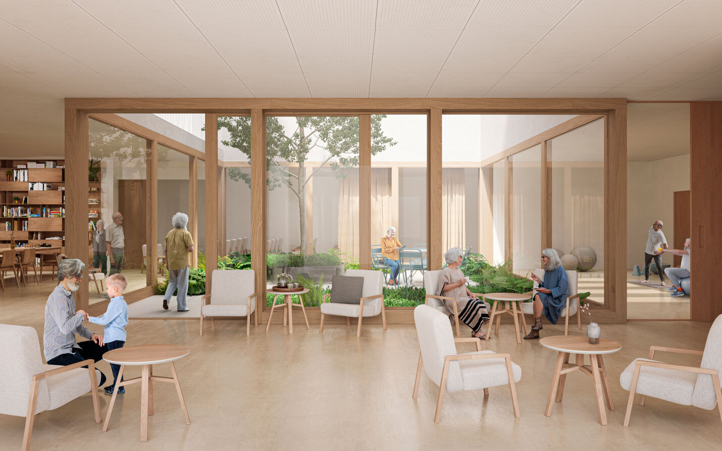 Pisos per a gent gran i centre de dia | Primer premi en concurs públic