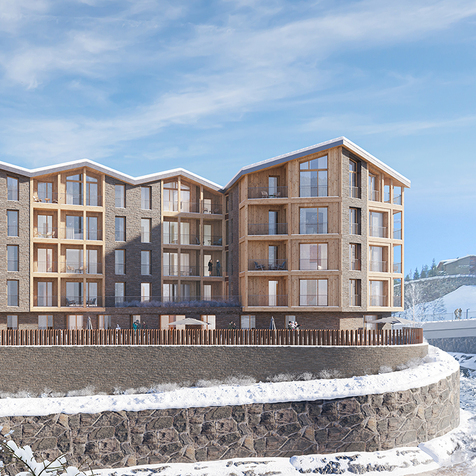 Aligà ski habitatge plurifamiliar a peu de pistes al Tarter per Altura Arquitectes